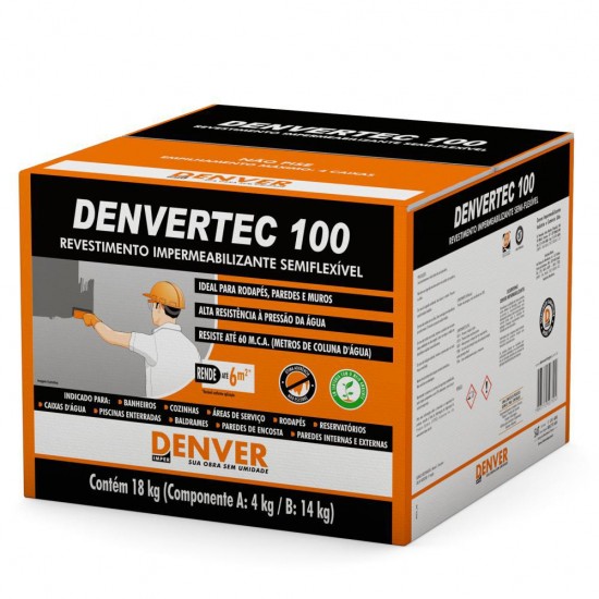 Denvertec 100 Impermeabilizante 18 Kg Denvertec 100 Impermeabilizante 18 Kg