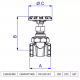 Registro Gaveta Deca 1502 semi industrial 4" 1502.B.400