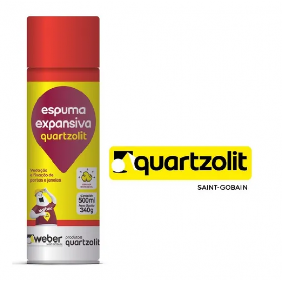 Espuma Expansiva Poliuretano Quartzolit 500ml/340gr Tekbond