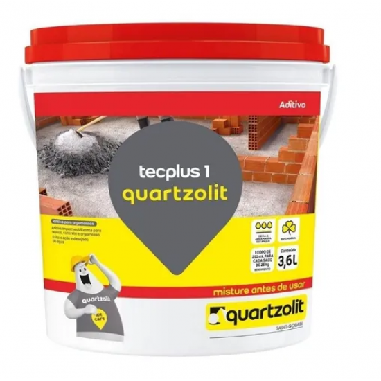 Aditivo Impermeabilizante Tecplus 1 Galão 3.6l Quartzolit