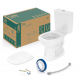 Kit Vaso c/ Caixa Acoplada Branco Like Celite   4 pç Intalaç