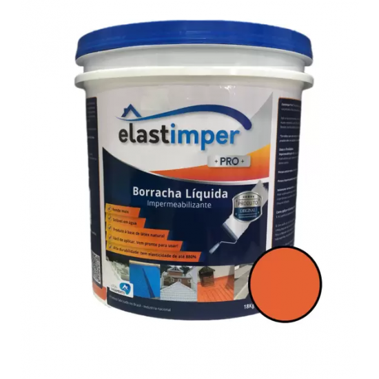 Borracha Líquida Elastimper Pro Cor Telha 18kg 