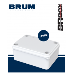 Caixa De Passagem 240x190x125 Ip66 Hermética Branca Brum