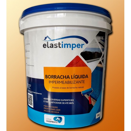 Borracha Liquida Elastimper 18kg Impermeabilizante Borracha Liquida Elastimper 18kg Impermeabilizante