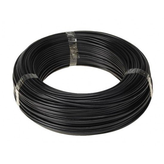 Fio Cabo Flex Preto 2,50 Mm Rolo Com 100m 750v Fio Cabo Flex Preto 2,50 Mm Rolo Com 100m 750v